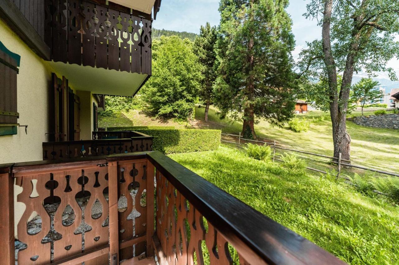 Charmante Wohnung mit Balkon 5min von der Bettex-Gondelbahn entfernt Saint-Gervais-les-Bains Exterior foto