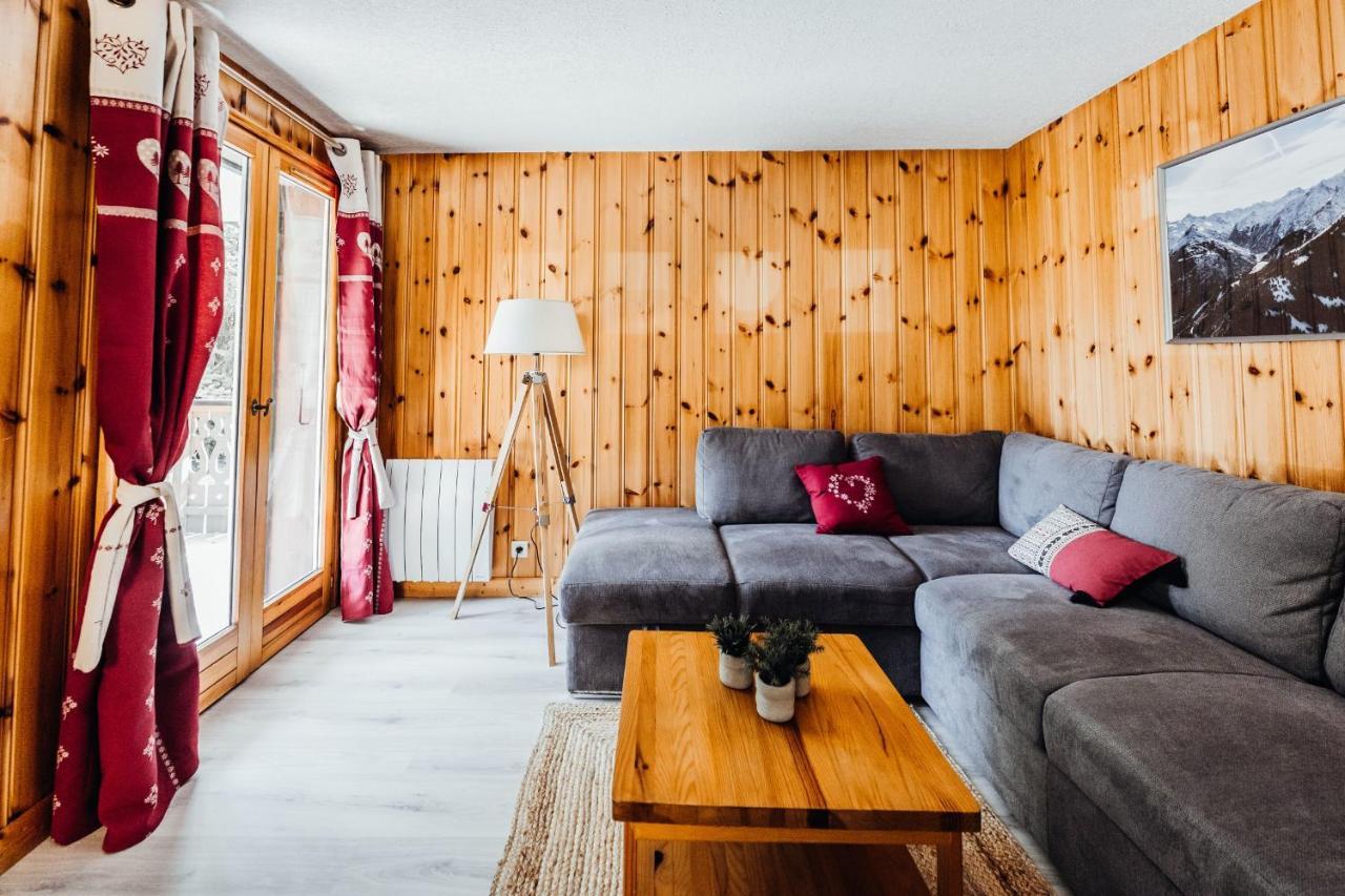 Charmante Wohnung mit Balkon 5min von der Bettex-Gondelbahn entfernt Saint-Gervais-les-Bains Exterior foto